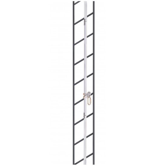 Línea de vida vertical sobre raíl